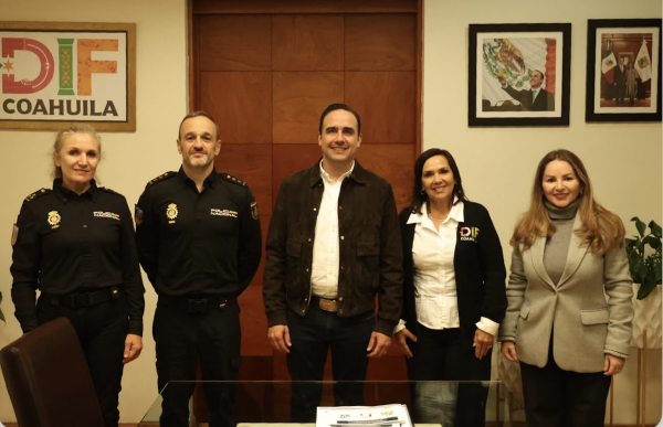 Policía Especializada Española capacita a personal en violencia de género y reconoce buenas practicas de Coahuila
